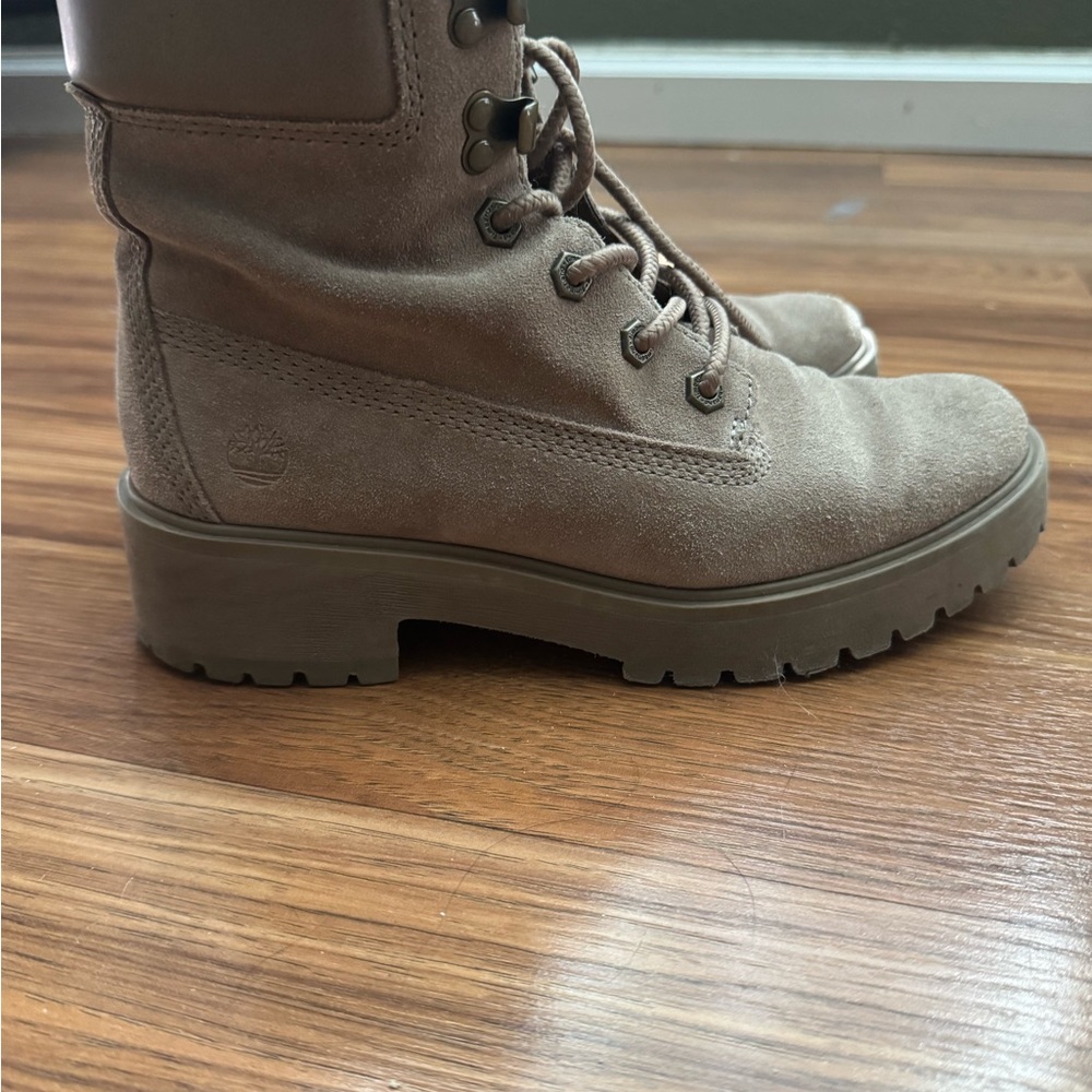 Timberland Women's Brown Suede Combat Boots